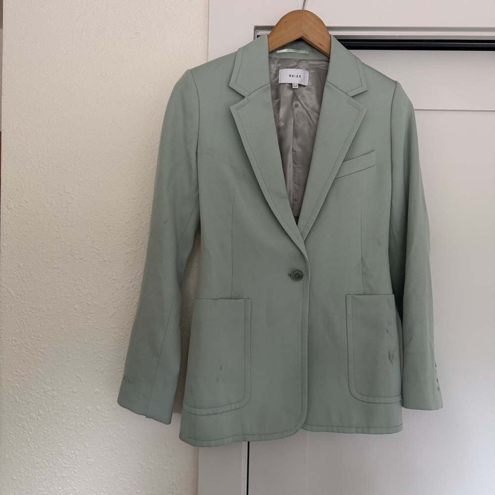 Reiss Womens Green Blazer - Picture 3 of 9